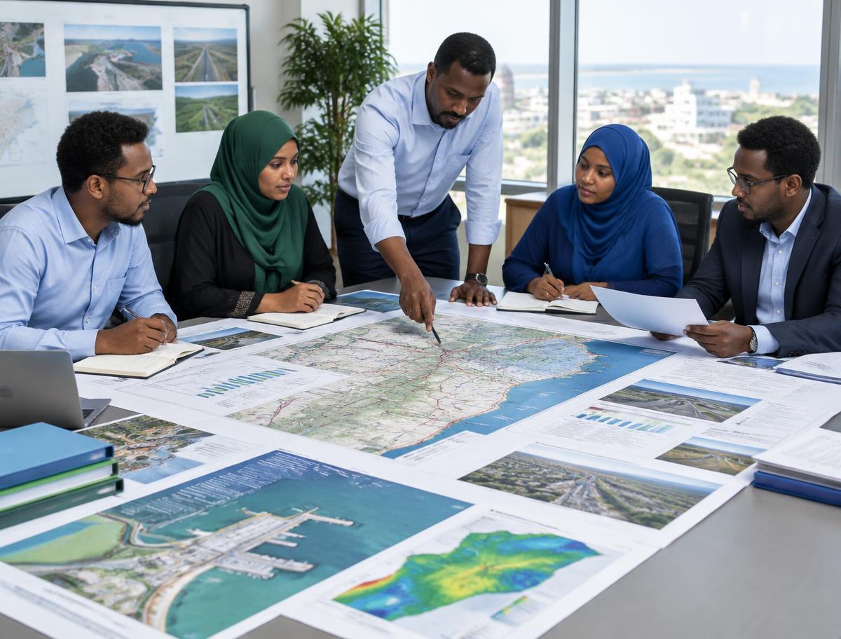 Professional team coordinating an integrated service plan